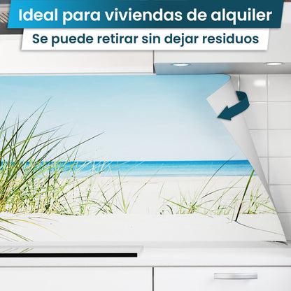 Revestimiento de cocina autoadhesivo - Playa Báltica