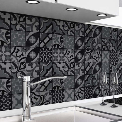 Küchenrückwand selbstklebend - Mosaikfliesen dunkel