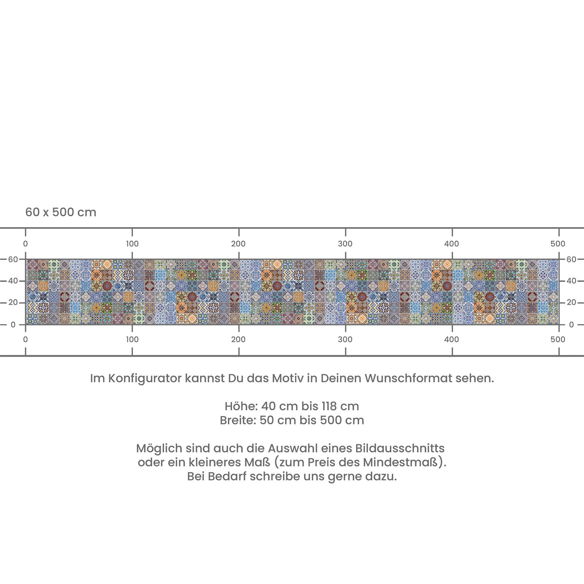 Küchenrückwand selbstklebend - Mosaikfliesen bunt