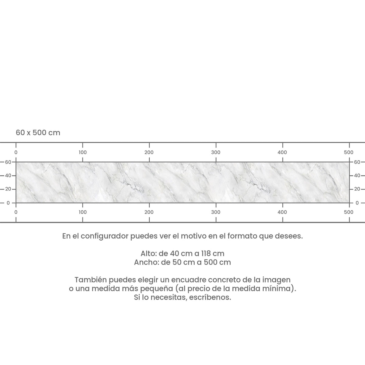 Revestimiento de cocina autoadhesivo - Mármol blanco