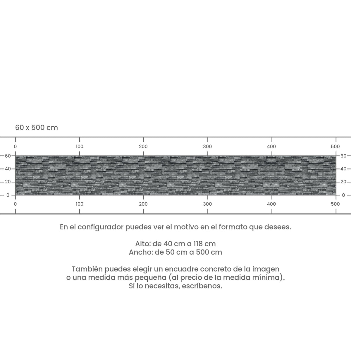 Revestimiento de cocina autoadhesivo - Pared de piedra