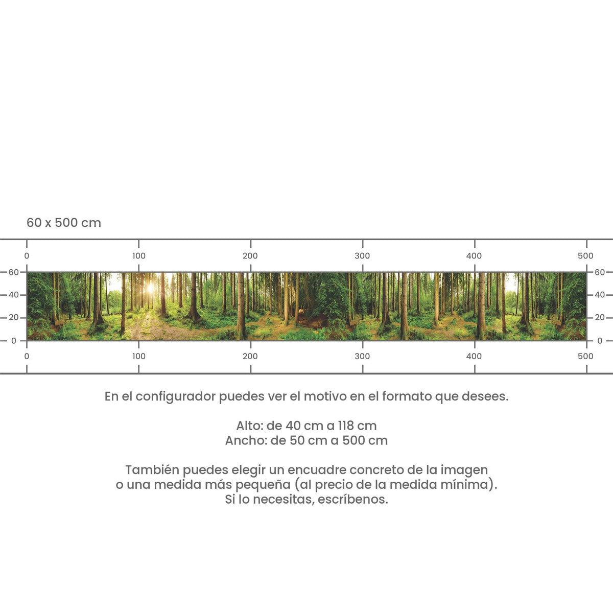 Revestimiento de cocina autoadhesivo - Bosque