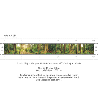 Revestimiento de cocina autoadhesivo - Bosque