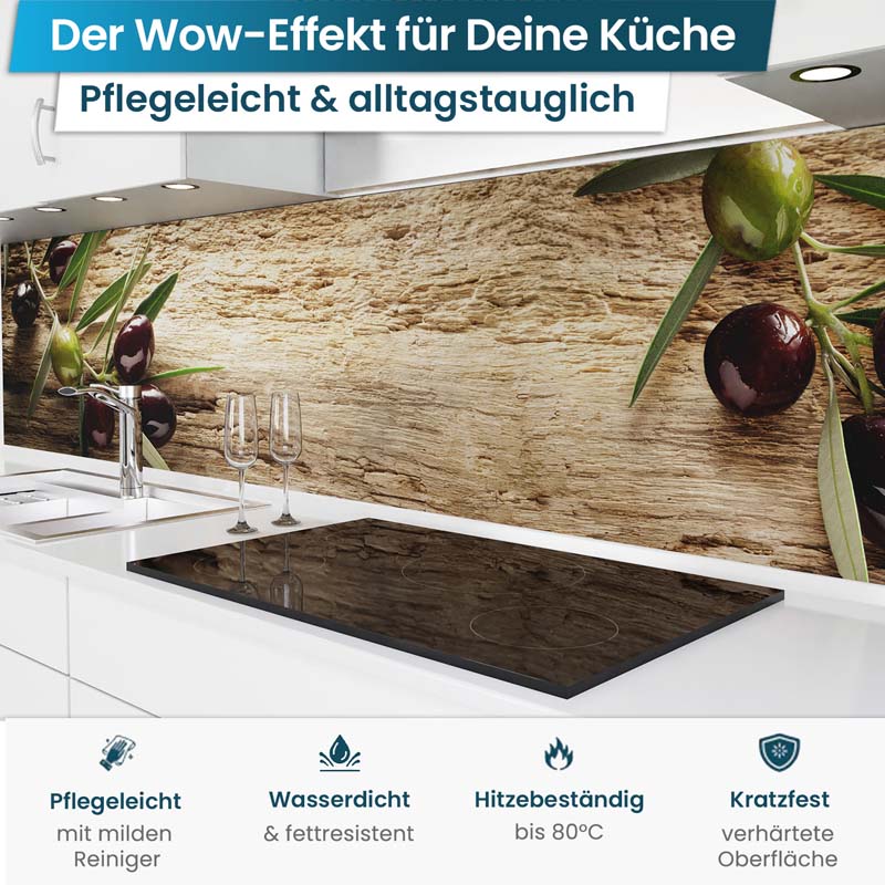 Küchenrückwand selbstklebend - Oliven