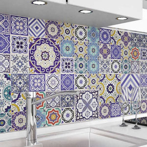 Motivo Mosaico azul